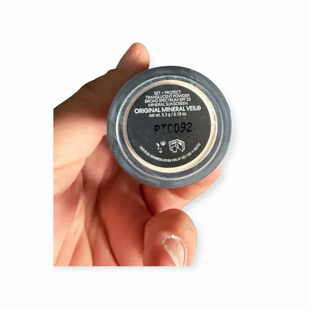 bareMinerals Original Mineral Veil Set + Protect Brush SPF 25 Translucent NIB